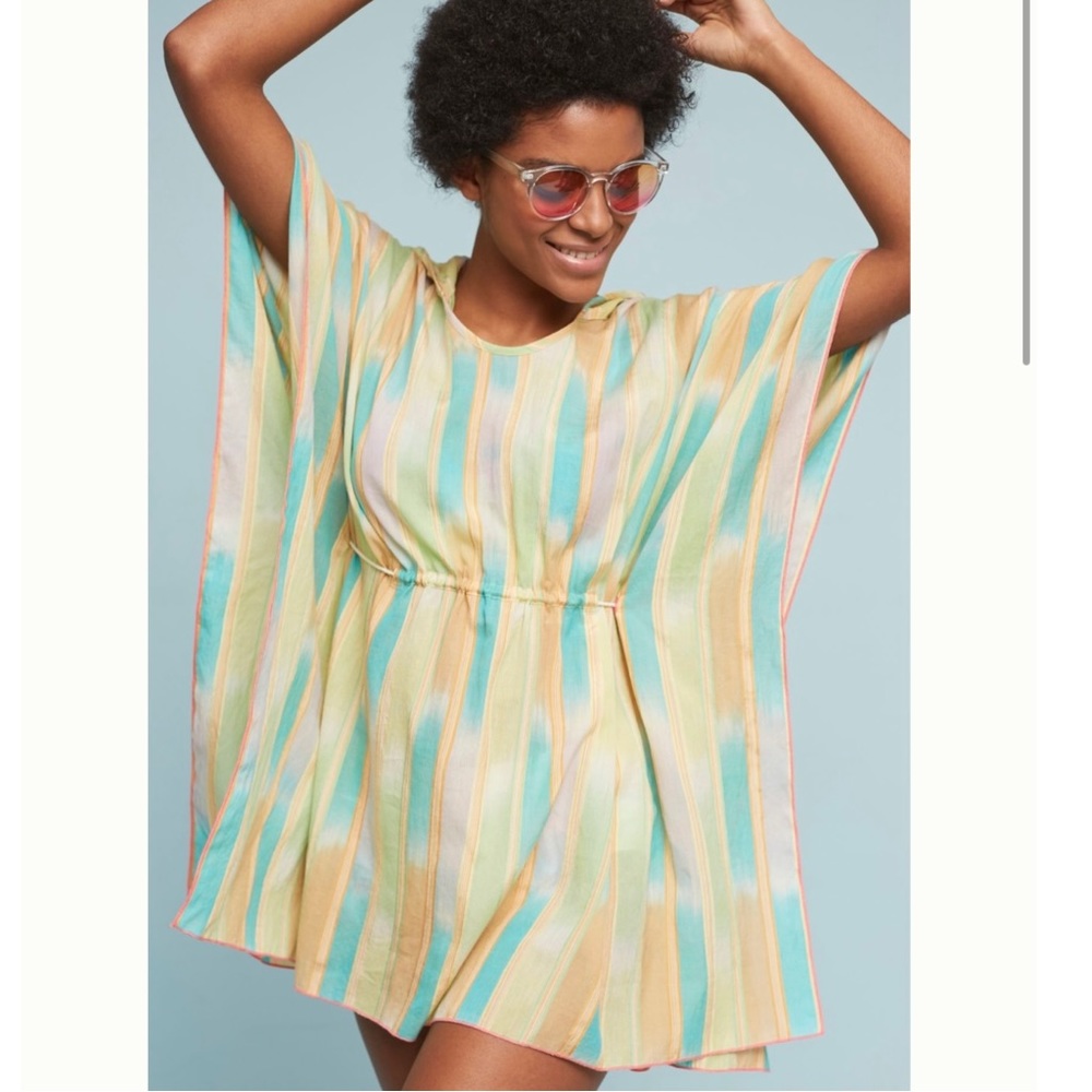 Anthropologie Lilka Yarn Dyed Swim Tunic